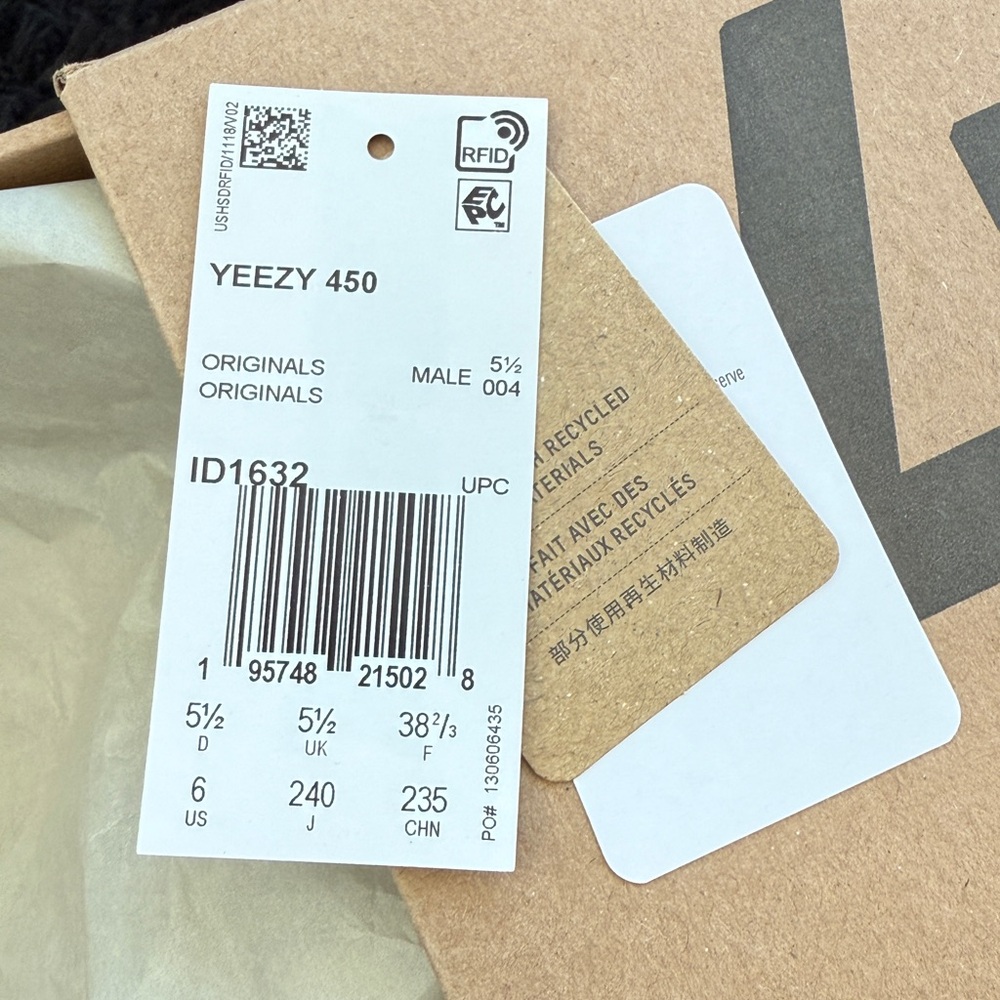 Yeezy 450 Sneakers in Stone Teal Size 6 - Picture 6 of 7